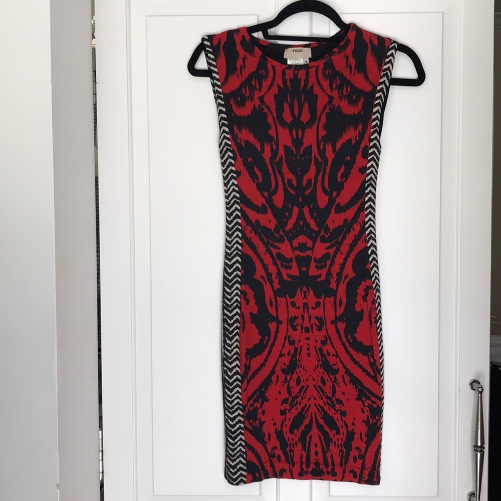 Bodycon Red Dress (Brand: Fuzzi)